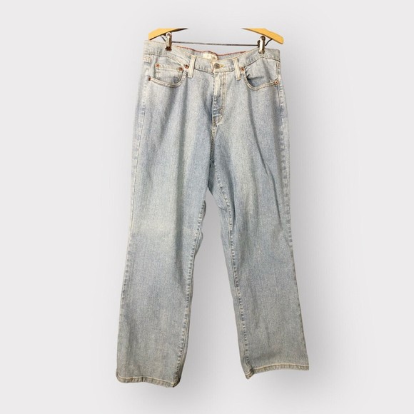 Vtg Womens Levi's 550 Sz. 16 Relax Fit High Rise Light Wash Boot Cut Jeans - Picture 3 of 16